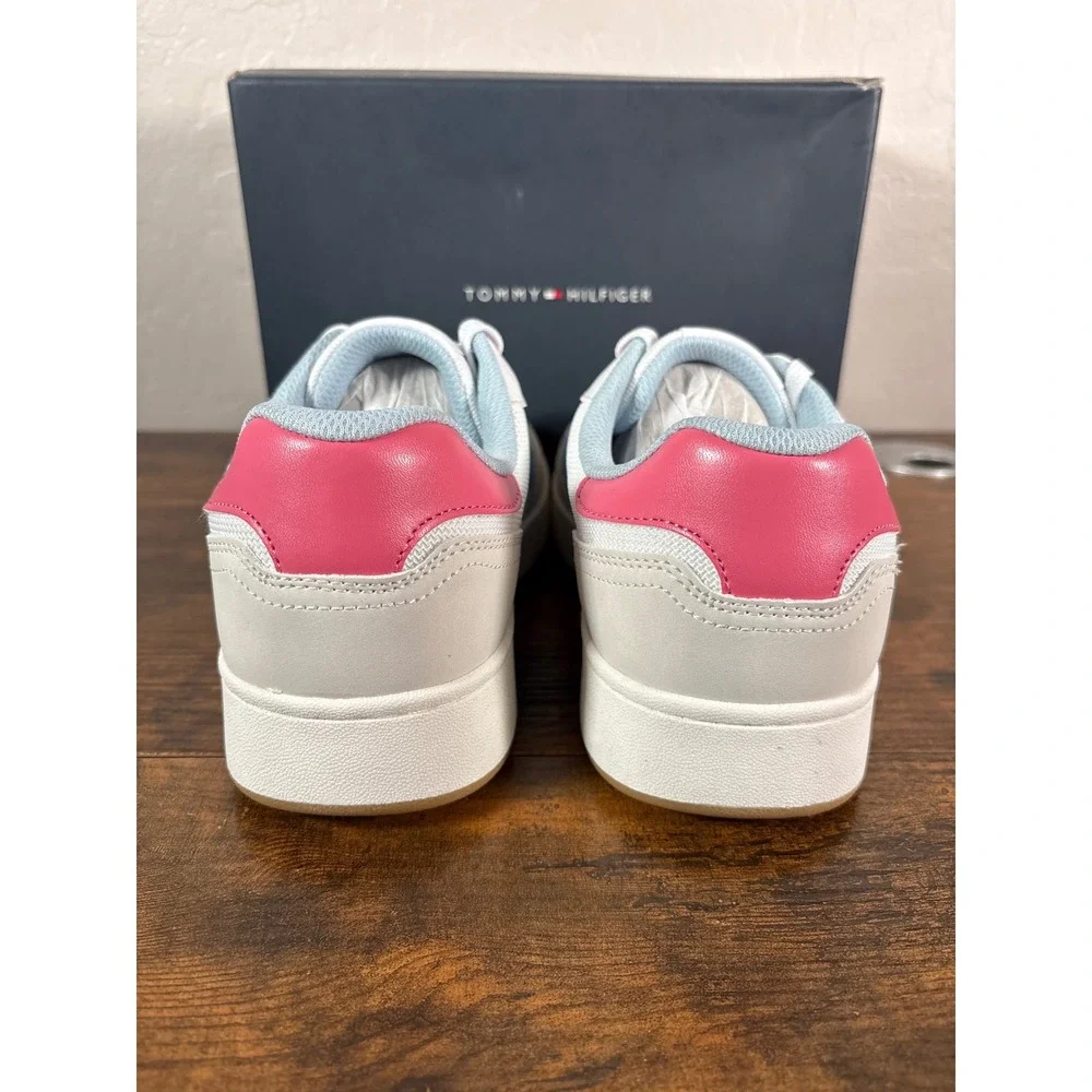 Tommy Hilfiger Neenha Womens 11 White Pink Blue Low Top Sneaker TWNEENHA 660